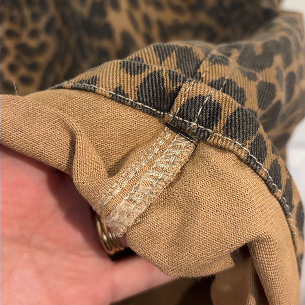 Damson Madder Leopard Print Dion Cargo Jeans - Picture 6 of 9